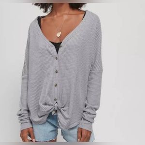 Out From Under Jojo Oversized Thermal Button-Front